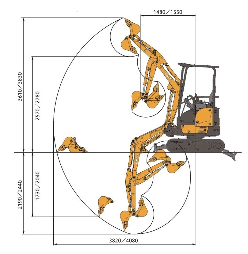 Kato HD17 Mini X Excavator w Thumb- Rental - Image 5