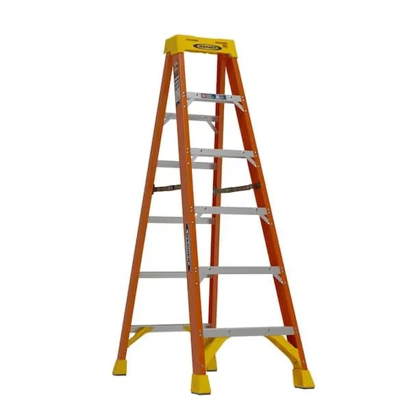 Werner NXT1A 6-ft Fiberglass Type 1A- 300-lb Load Capacity Step Ladder - Rental