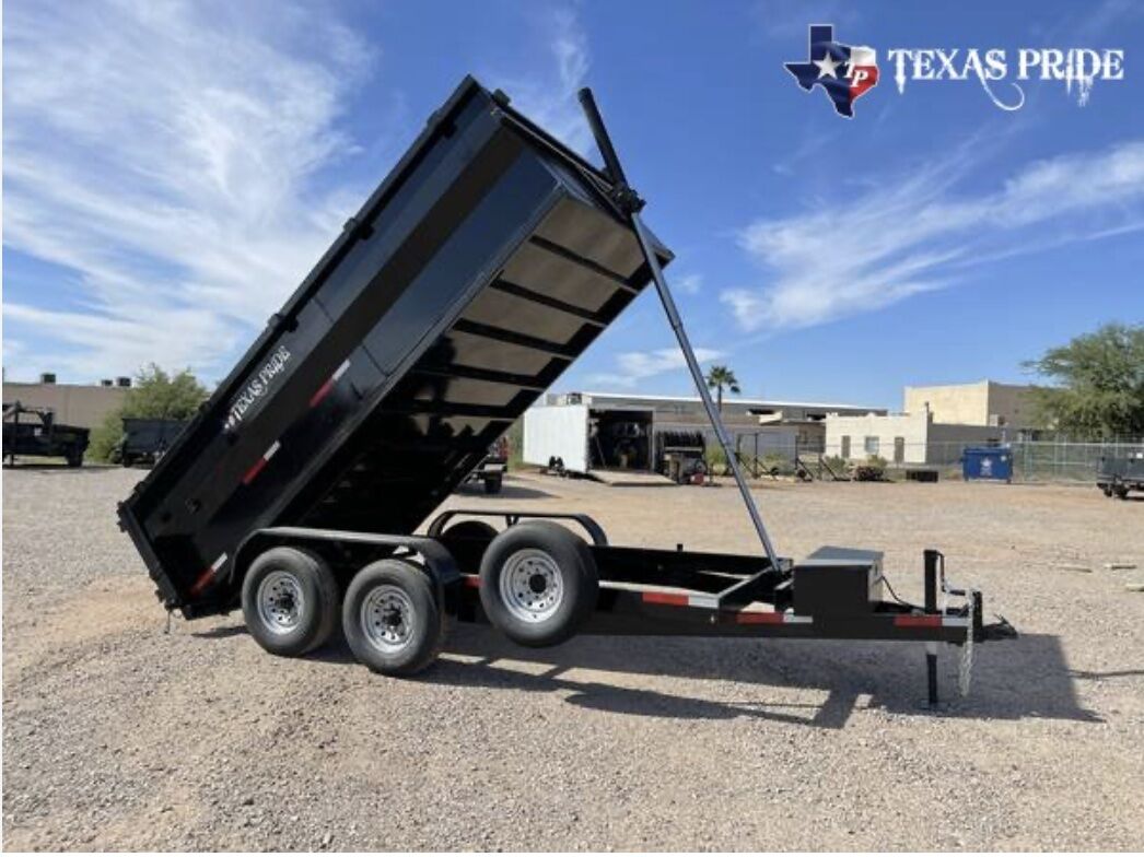 Dump Trailer 7' x 14' (10,000 lbs - 5 Ton max) tandem 7 k axels- Rental - Image 4