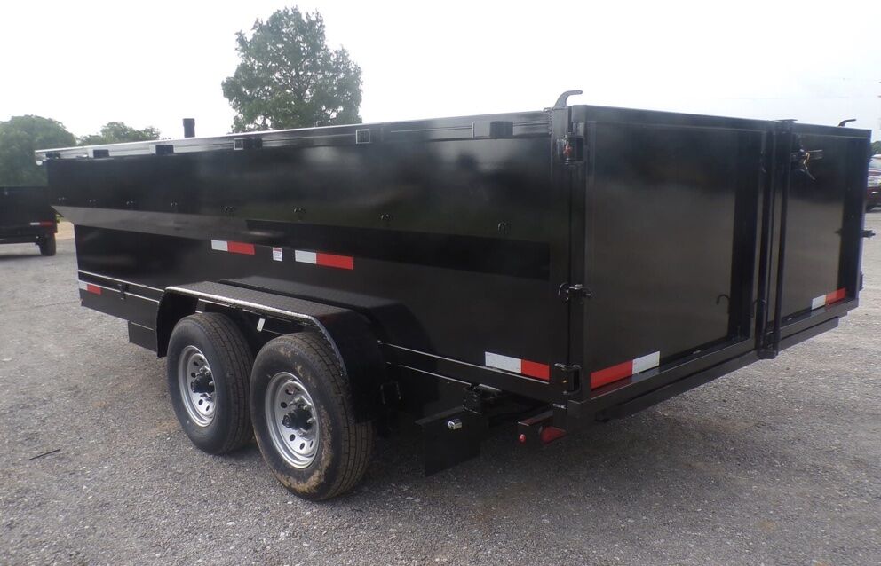 Dump Trailer 7' x 14' (10,000 lbs - 5 Ton max) tandem 7 k axels- Rental - Image 3