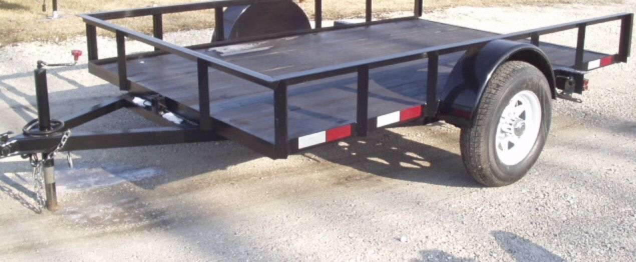 Utility Trailers 5 x 10 (2,500 lb capacity) w Tilt Bed 2" ball- Rental