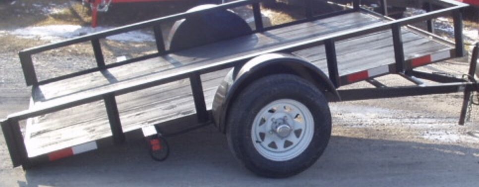Utility Trailers 5 x 10 (2,500 lb capacity) w Tilt Bed 2" ball- Rental - Image 3