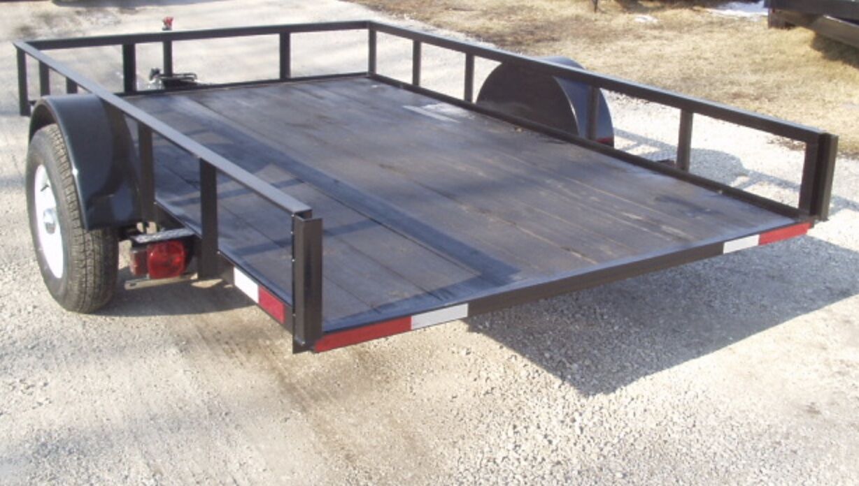 Utility Trailers 5 x 10 (2,500 lb capacity) w Tilt Bed 2" ball- Rental - Image 2
